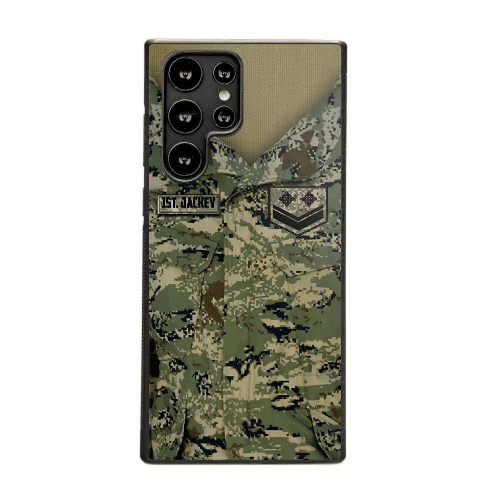 Personalized Croatian Soldier Camo Phone Case Printed 22JUL-HQ04