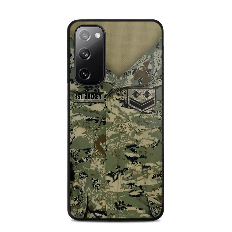Personalized Croatian Soldier Camo Phone Case Printed 22JUL-HQ04