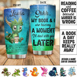 Personalized Dragon Book or Reading Lovers With Coffee Tumbler NQDT0306