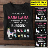 Personalized  NaNa Llama Tshirt Printed QTHY046