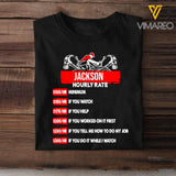 Personalized Roofer Tshirt Printed SEP-QH13