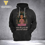 PERSONALIZED INHALE THE GOOD SHIT EXHALE THE BULLSHIT YOGA GIRL BLACK HOODI / TSHIRT QTTQ0203