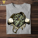 Personalized Irish Veterans/Soldier Tshit Printed 22APR-HQ29