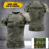 DH Personalized Netherland Veterans/Soldier Tshirt 3D Printed DT0406