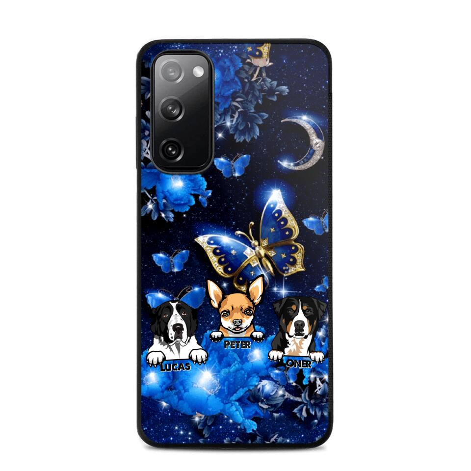 Personalized Dog Butterfly Background Phonecase NQHC0206