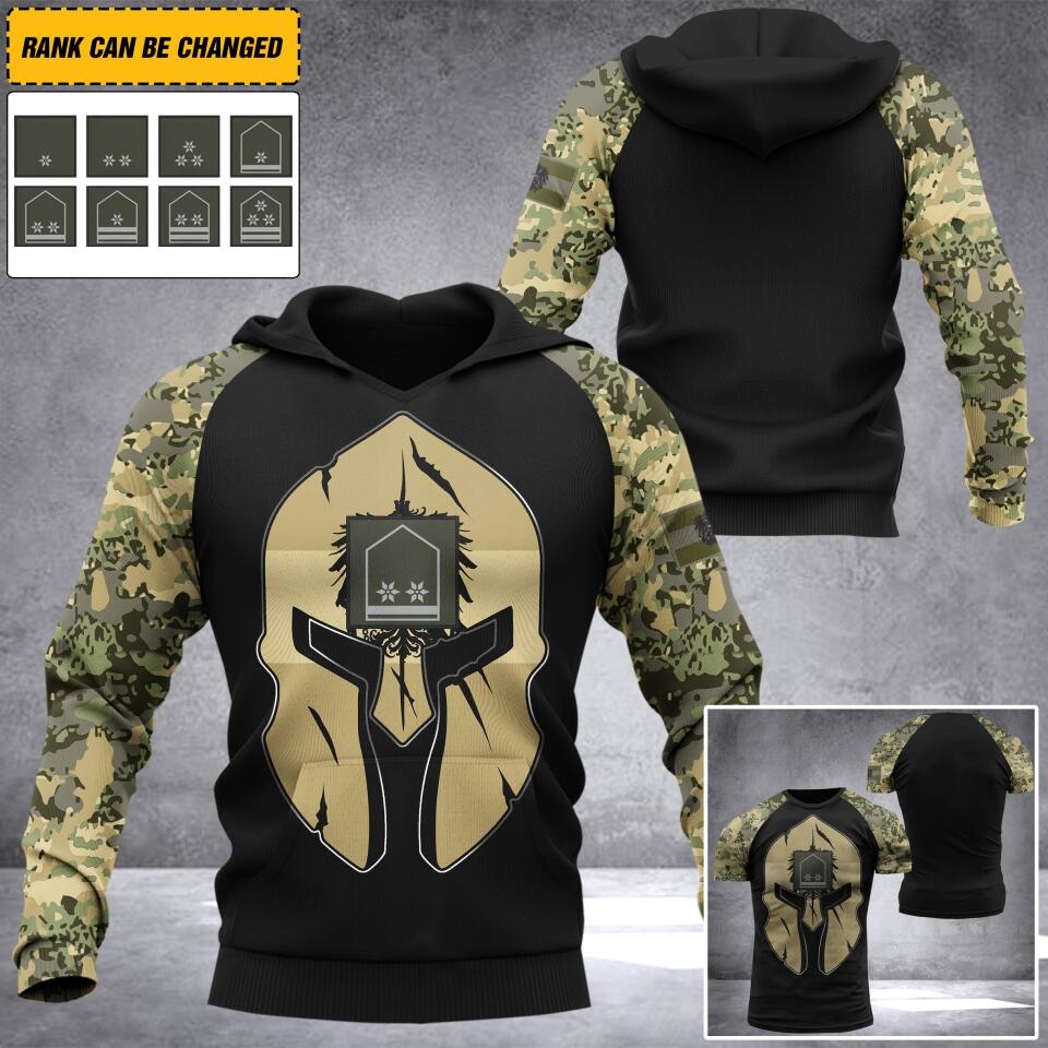 Personalized Austrian Army Camo Tshirt or Hoodie 3D Printed QTDT0606