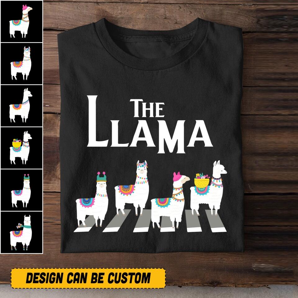 Personalized  The Llama Tshirt Printed QTVQ0606