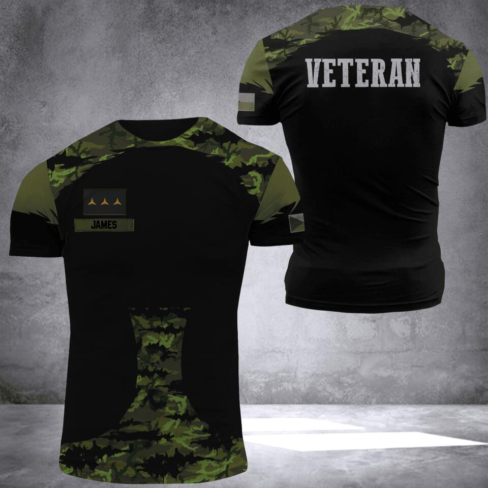 Personalized Czech Veteran Camo Hoodie 3D Printed QTDT0706