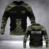 Personalized Croatian Veteran Camo Hoodie 3D Printed QTDT0706