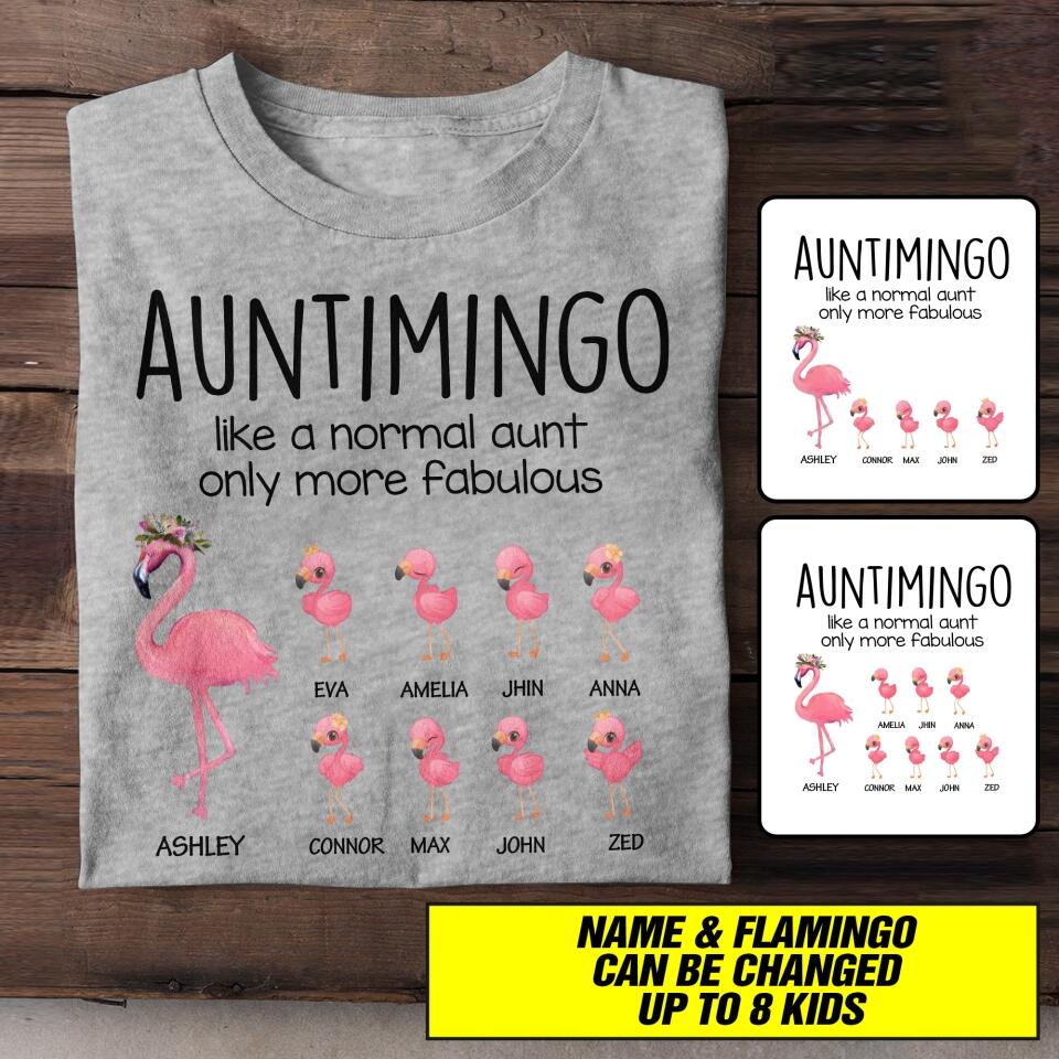 Personalized Auntimingo Tshirt Printed 22JUL-HC07