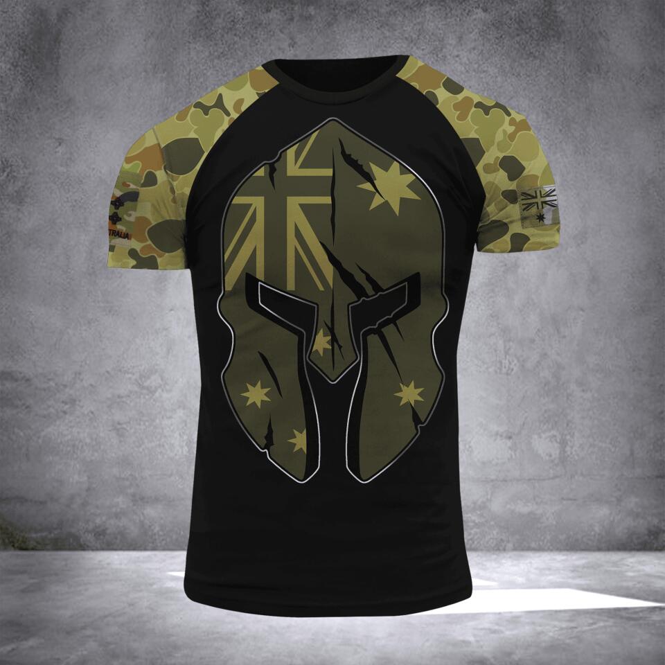 Personalized Australian Army Camo Tshirt or Hoodie 3D Printed QTDT0706