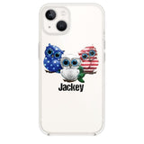 Personalized Owl Transparent Silicone Phonecase Printed NQHQ0606