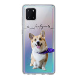 Personalized Dog Lover Transparent Silicone Phonecase Printed 22JUL-HC07