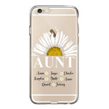 Personalized Silicone Phonecase Aunt And Kid Printed