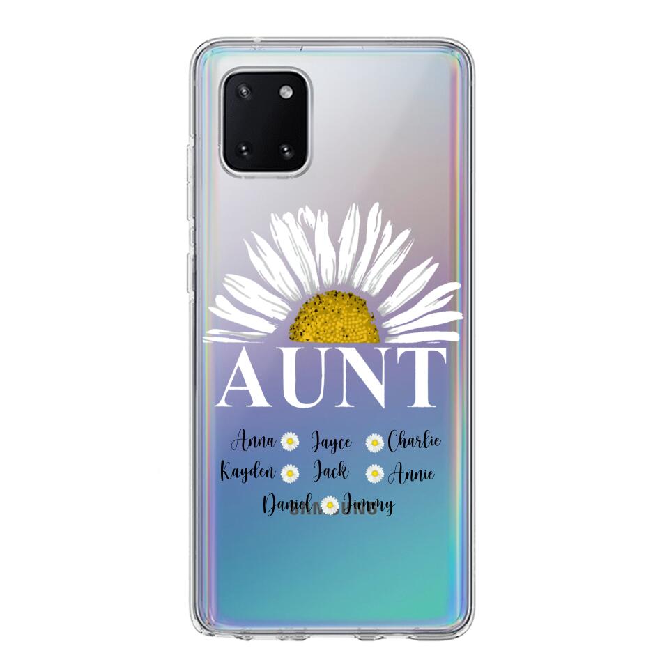 Personalized Silicone Phonecase Aunt And Kid Printed