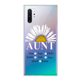 Personalized Silicone Phonecase Aunt And Kid Printed