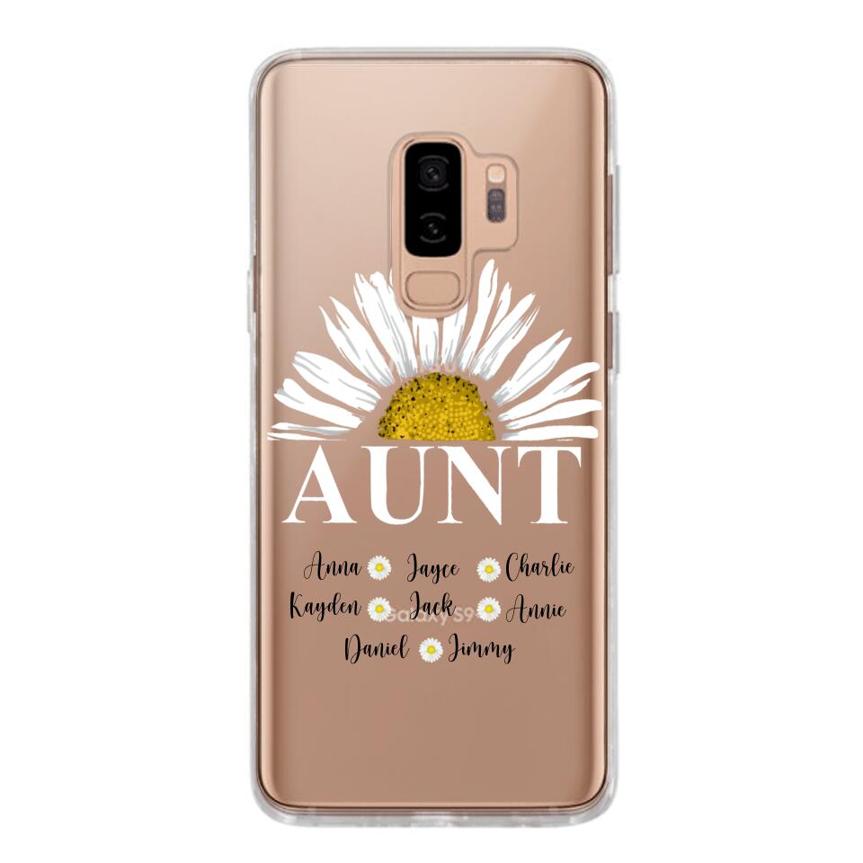 Personalized Silicone Phonecase Aunt And Kid Printed