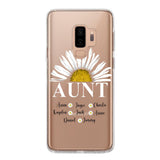 Personalized Silicone Phonecase Aunt And Kid Printed