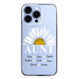 Personalized Aunt Transparent Silicone Phonecase Printed 22JUL-HC07