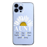 Personalized Aunt Transparent Silicone Phonecase Printed 22JUL-HC07