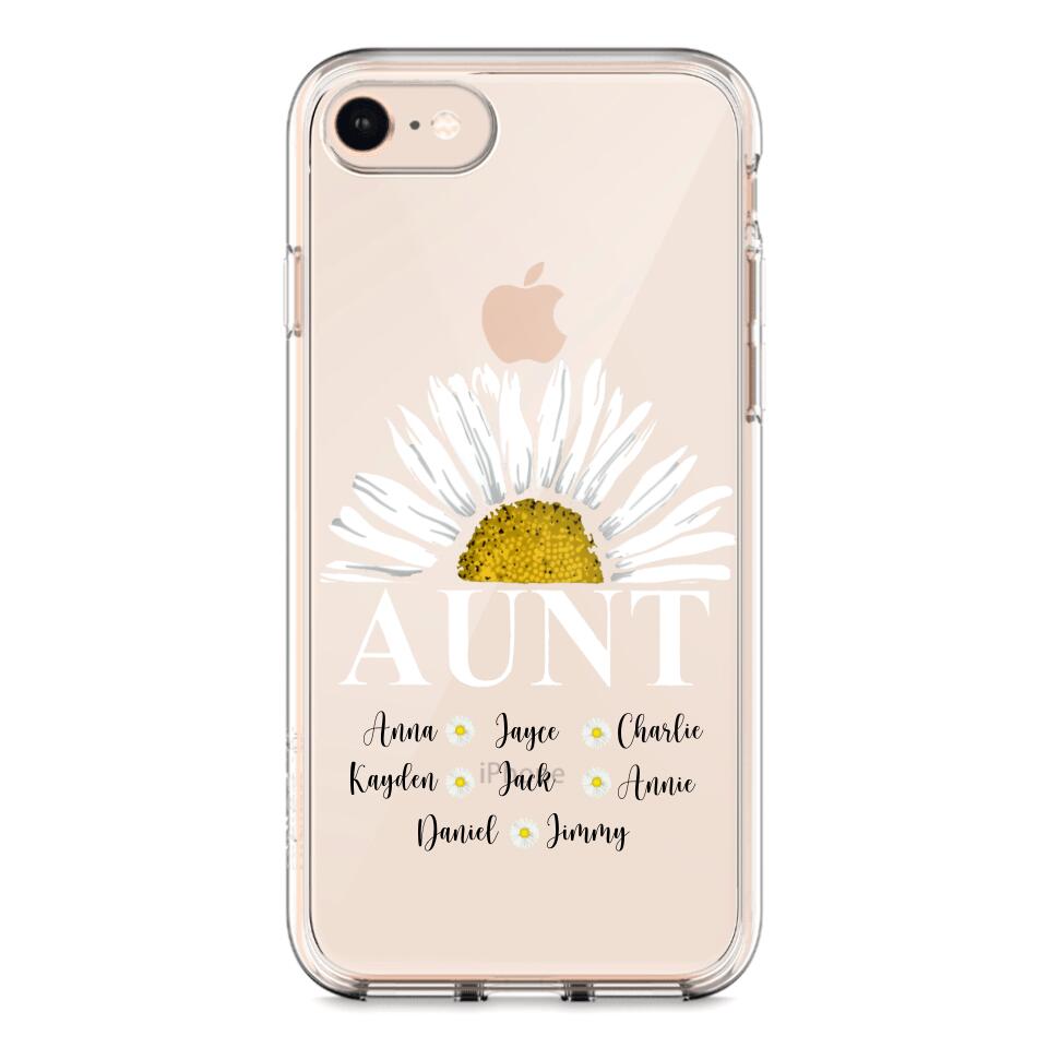 Personalized Aunt Transparent Silicone Phonecase Printed 22JUL-HC07