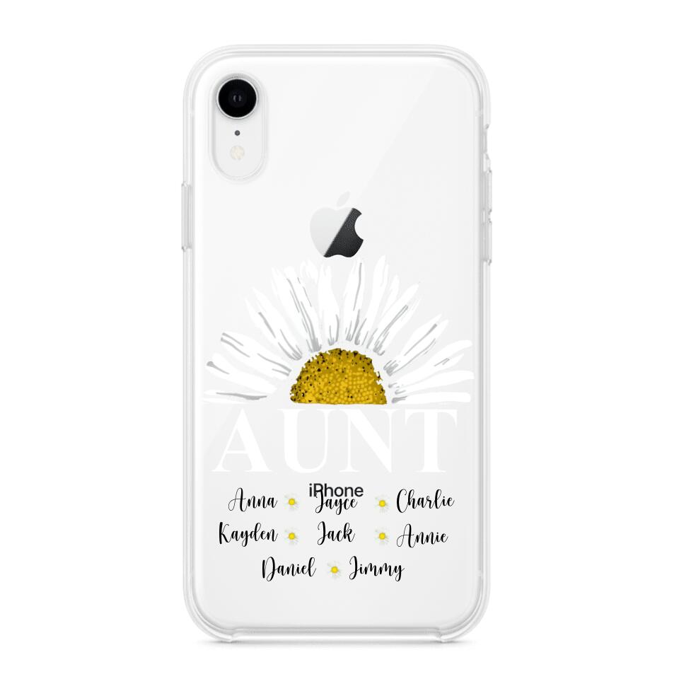 Personalized Aunt Transparent Silicone Phonecase Printed 22JUL-HC07