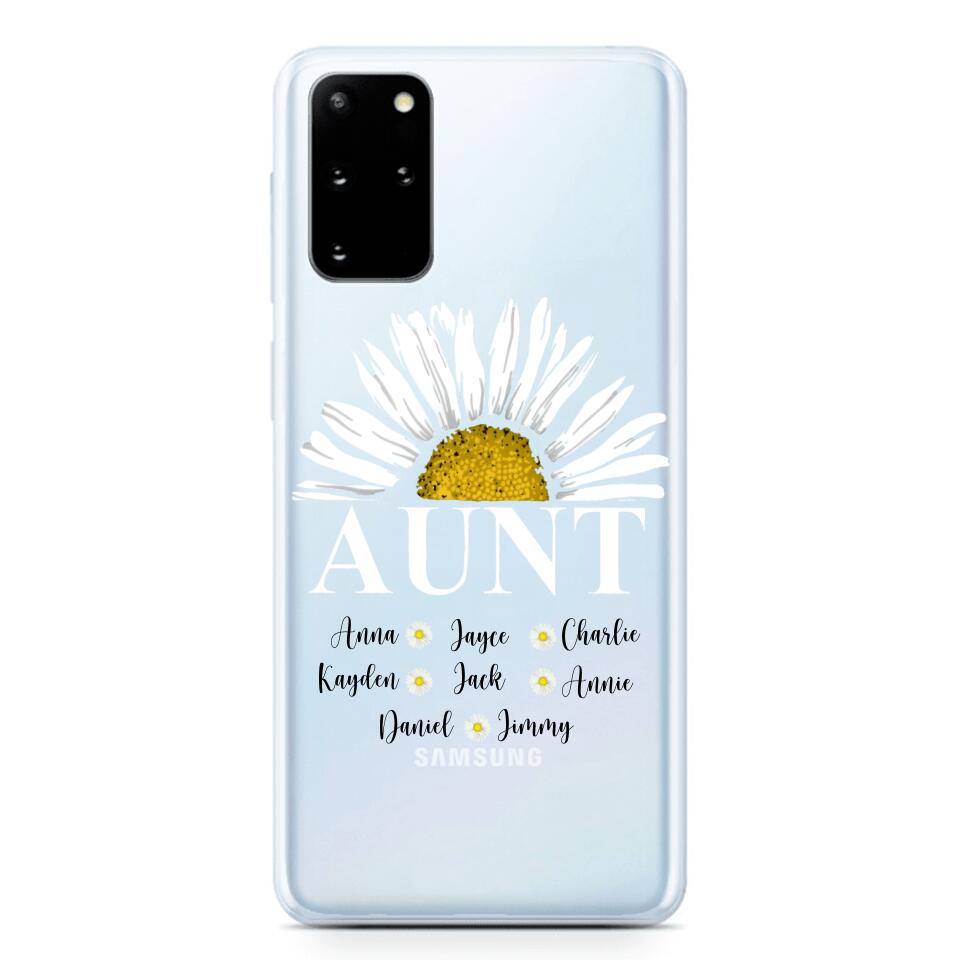 Personalized Aunt Transparent Silicone Phonecase Printed 22JUL-HC07