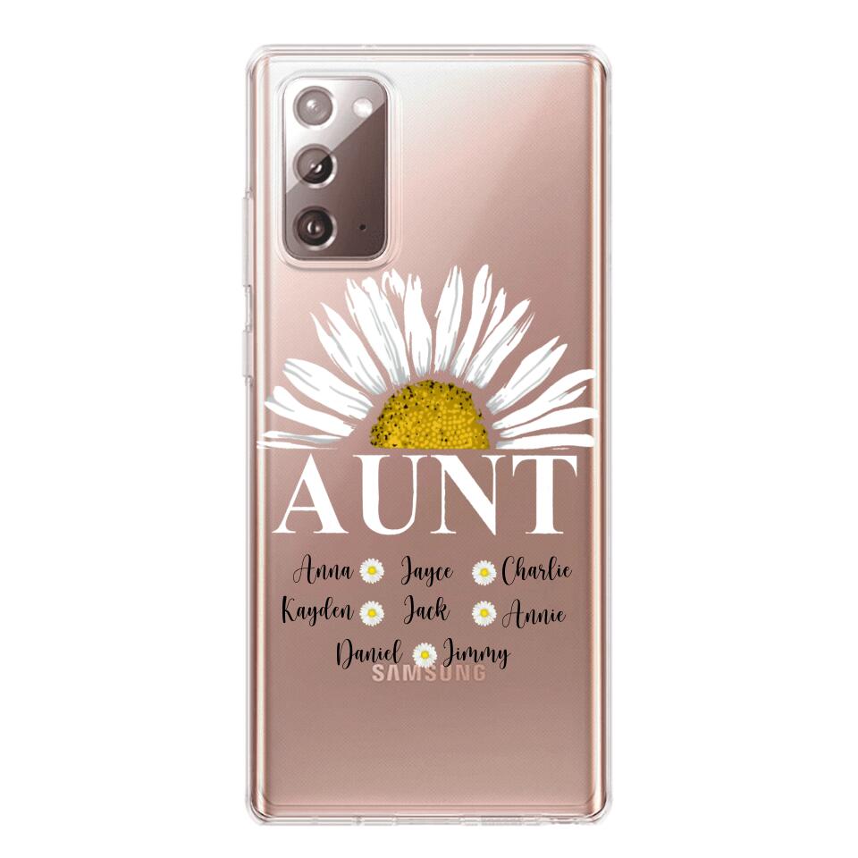 Personalized Aunt Transparent Silicone Phonecase Printed 22JUL-HC07