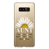 Personalized Aunt Transparent Silicone Phonecase Printed 22JUL-HC07
