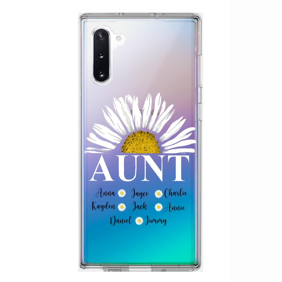 Personalized Aunt Transparent Silicone Phonecase Printed 22JUL-HC07