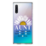 Personalized Aunt Transparent Silicone Phonecase Printed 22JUL-HC07