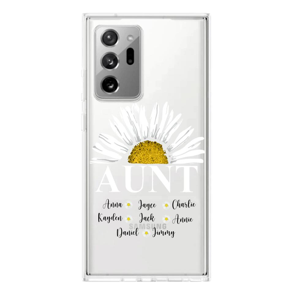 Personalized Aunt Transparent Silicone Phonecase Printed 22JUL-HC07