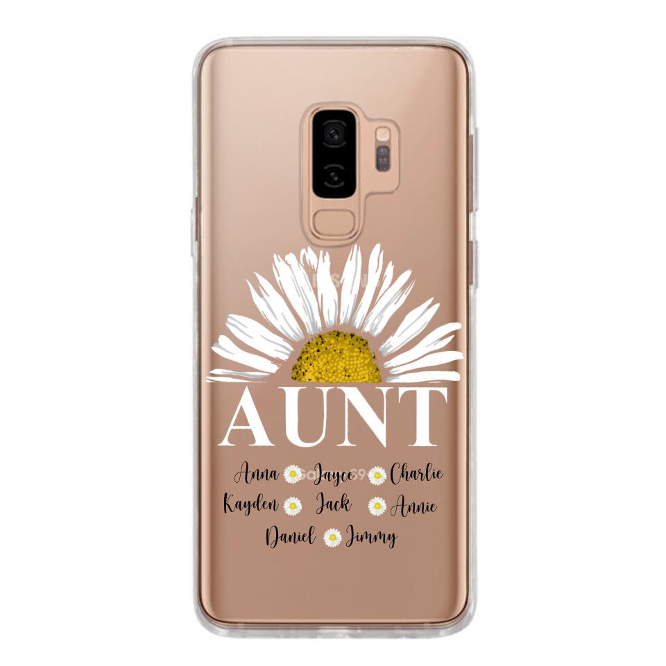 Personalized Aunt Transparent Silicone Phonecase Printed 22JUL-HC07