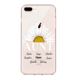 Personalized Aunt Transparent Silicone Phonecase Printed 22JUL-HC07