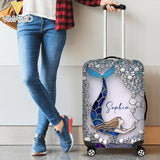 Personalized Mermaid Luggage Cover Printed NQHY0806
