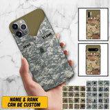 Personalized U.S Soldier Phone Case Printed 22JUL-HQ08