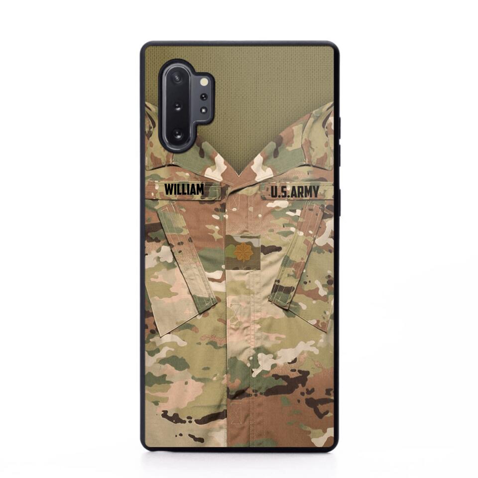 Personalized U.S Soldier Phone Case Printed 22JUL-HQ08