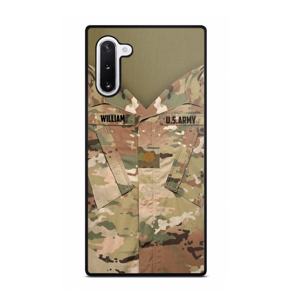 Personalized U.S Soldier Phone Case Printed 22JUL-HQ08