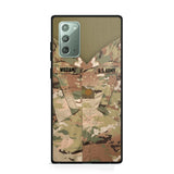 Personalized U.S Soldier Phone Case Printed 22JUL-HQ08