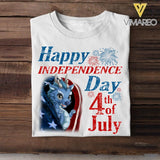 Personalized Dragon Happy Independence Day Us Flag Tshirt Printed NQDT0806