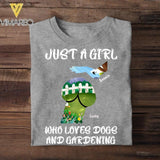 Personalized Just A Girl Tshirt Printed NQC0906