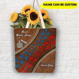 PERSONALIZED NEVER WALK ALONE CUTSOME NAME TOTE BAG NQHC1006