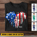 Personalized Heart Nurse Tshirt Printed NGHQ1306