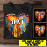 Personalized Aunt Kid Tshirt Printed 22JUL-HC13