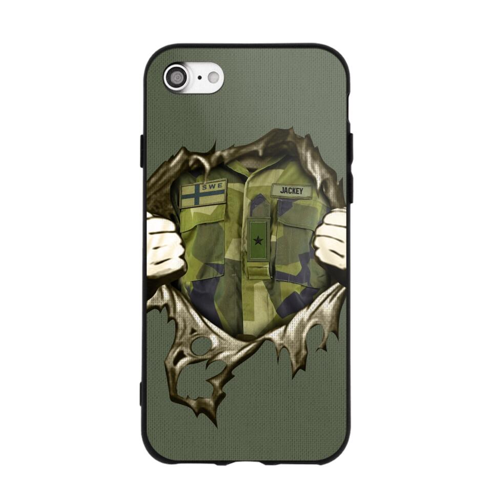 Personalized Sweden Army Phone Case Printed 22JUL-HQ14