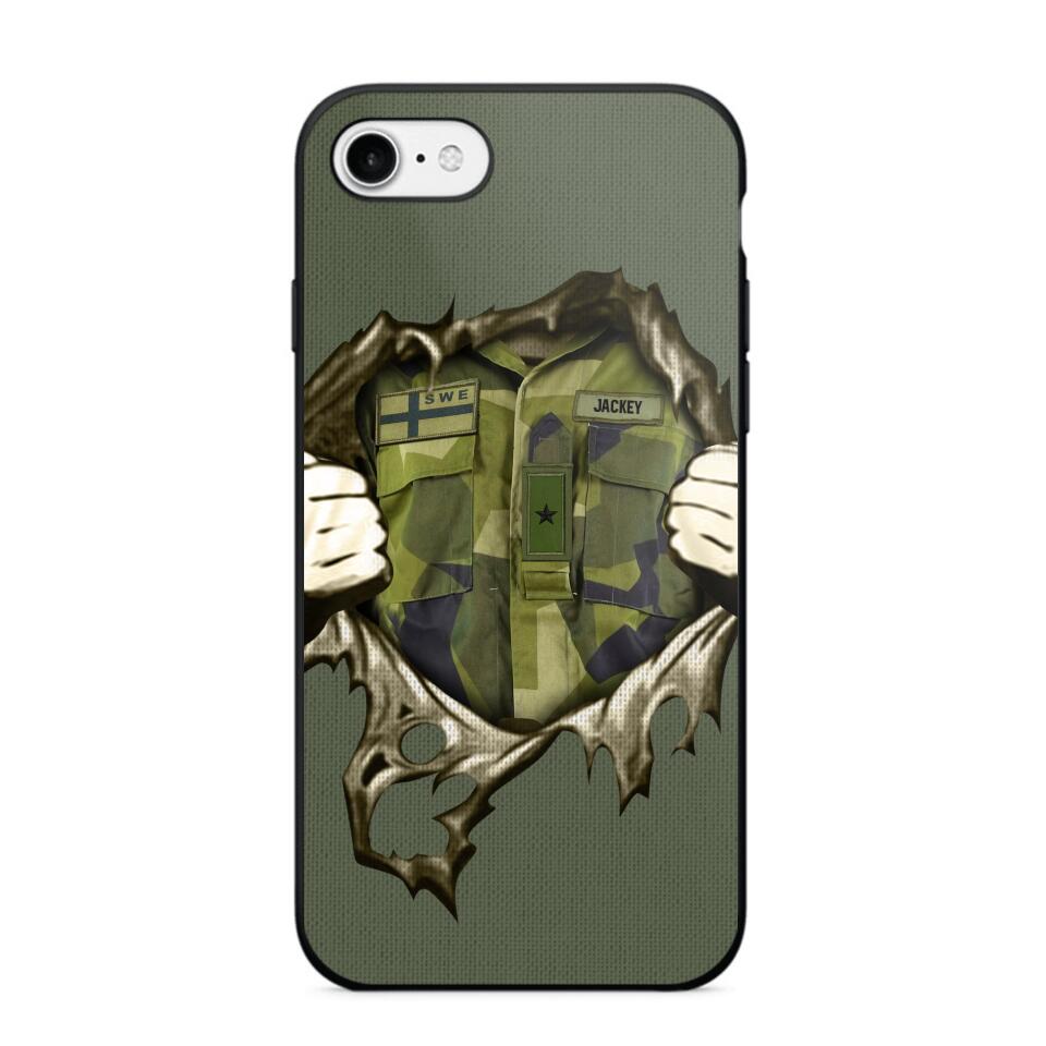 Personalized Sweden Army Phone Case Printed 22JUL-HQ14