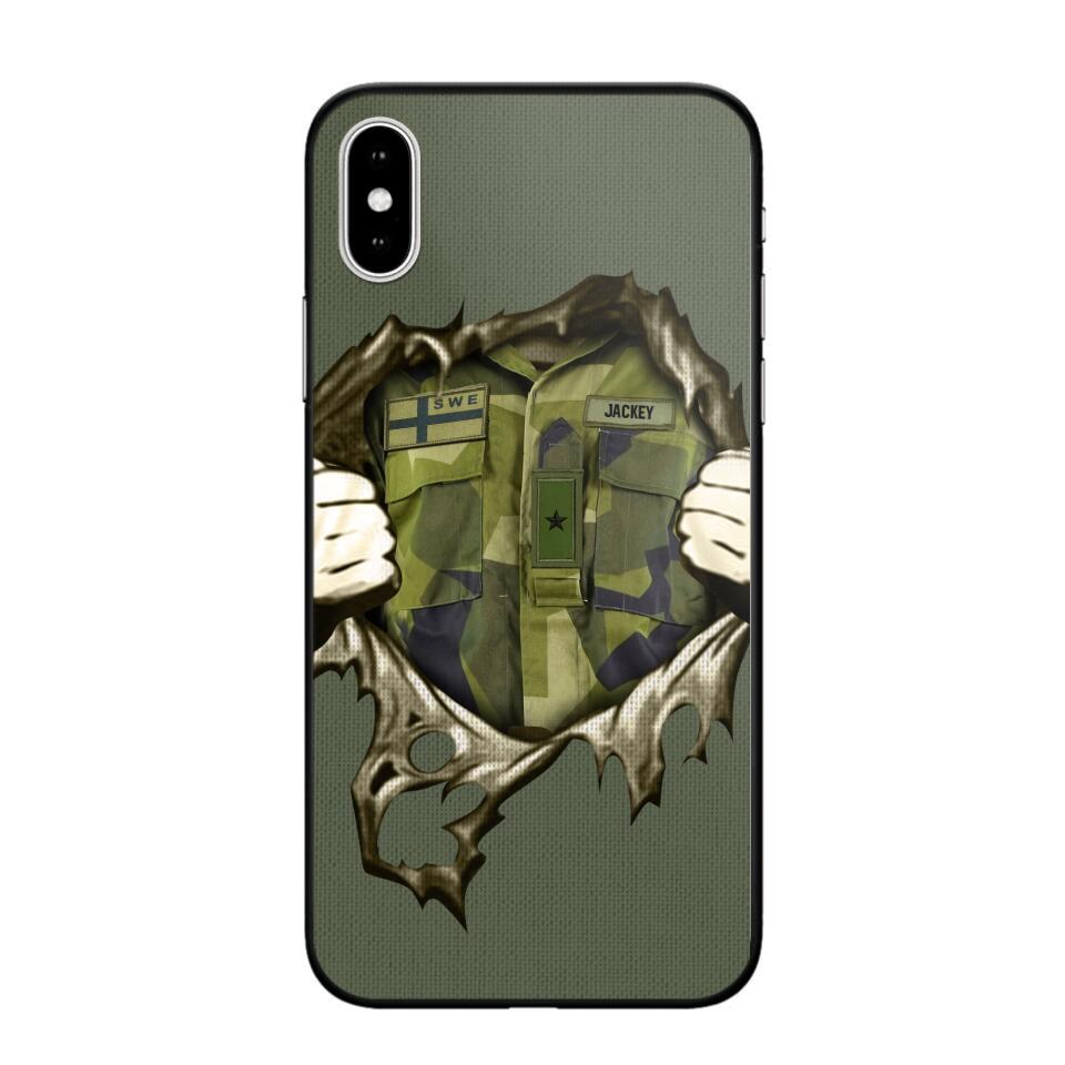 Personalized Sweden Army Phone Case Printed 22JUL-HQ14