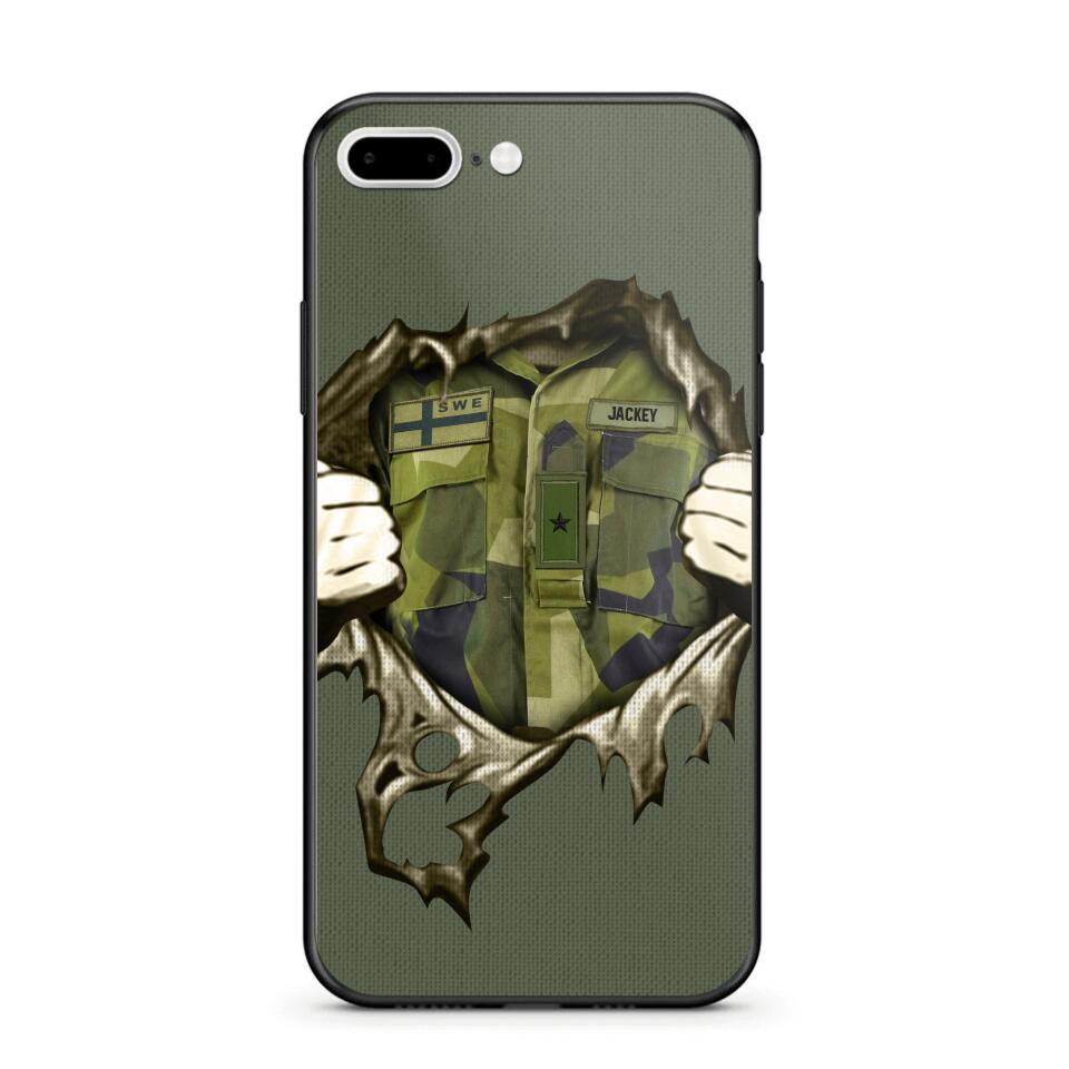 Personalized Sweden Army Phone Case Printed 22JUL-HQ14