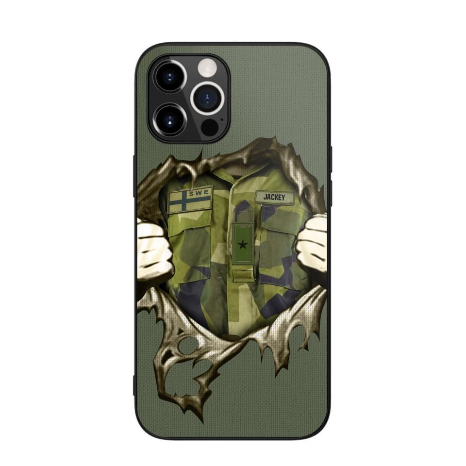 Personalized Sweden Army Phone Case Printed 22JUL-HQ14