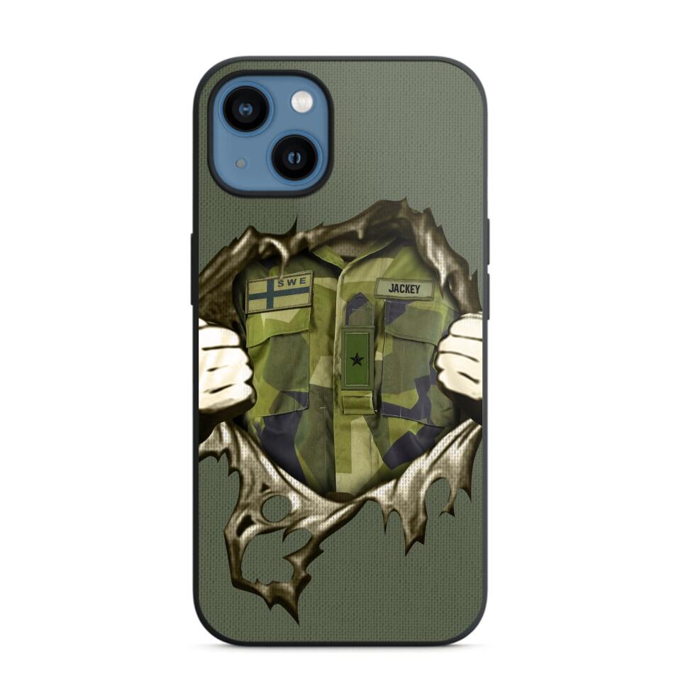 Personalized Sweden Army Phone Case Printed 22JUL-HQ14